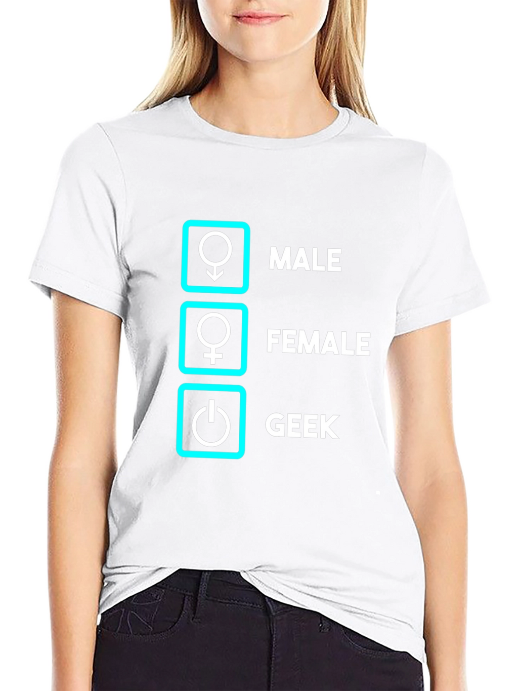 Geek Male Female T-Shirt Funny Nerd Shirt