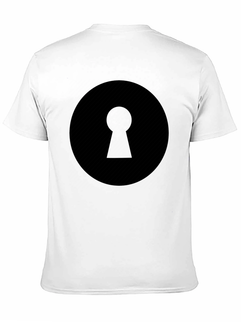 Keyhole Graphic Black T-Shirt