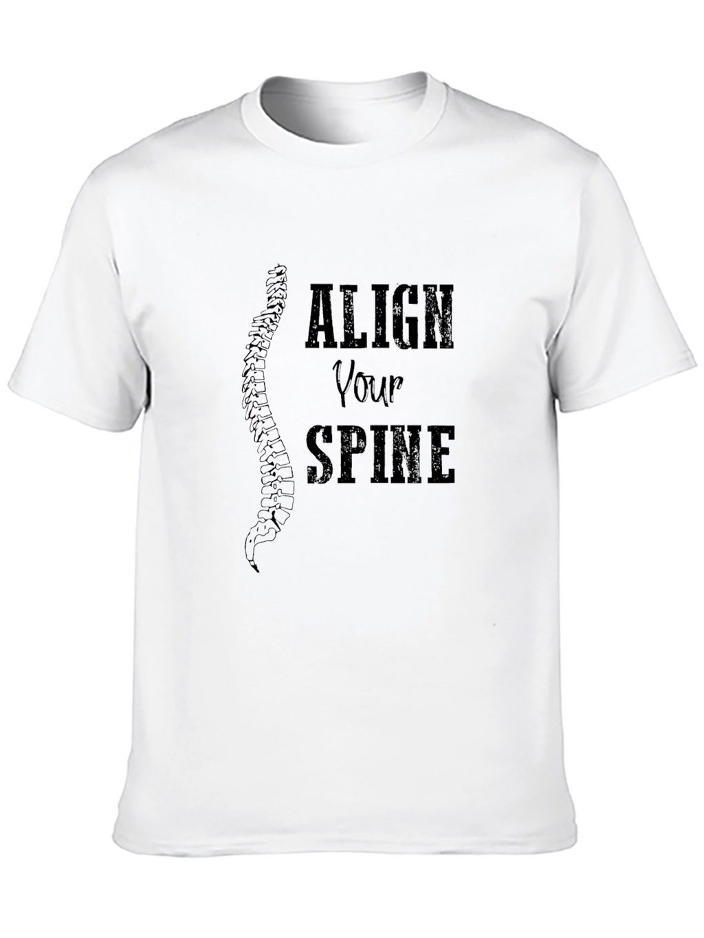 Align Your Spine Graphic Tee - Black