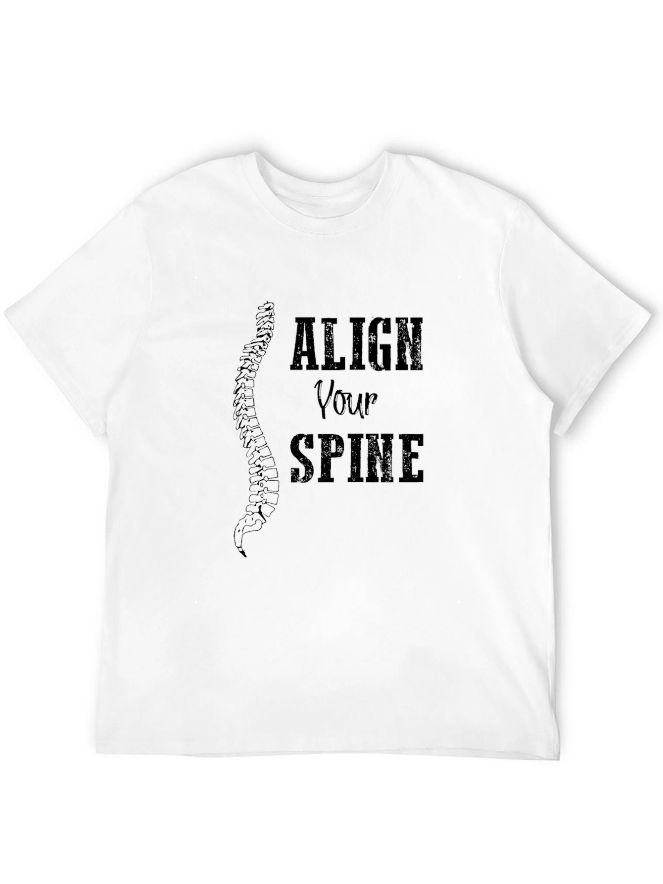 Align Your Spine Graphic Tee - Black