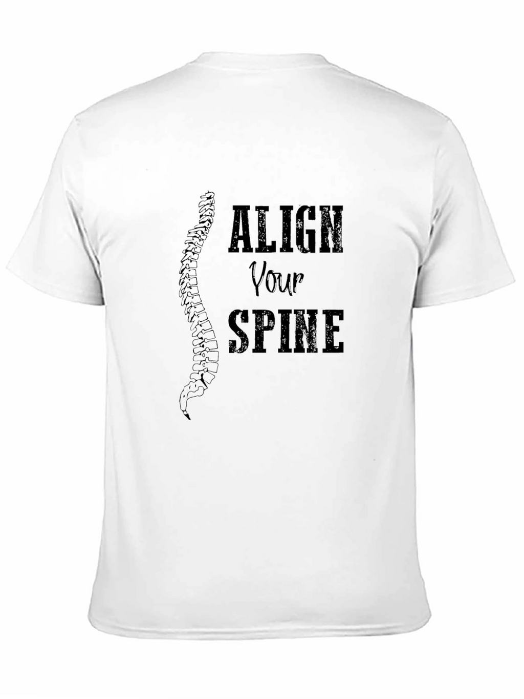 Align Your Spine Graphic Tee - Black