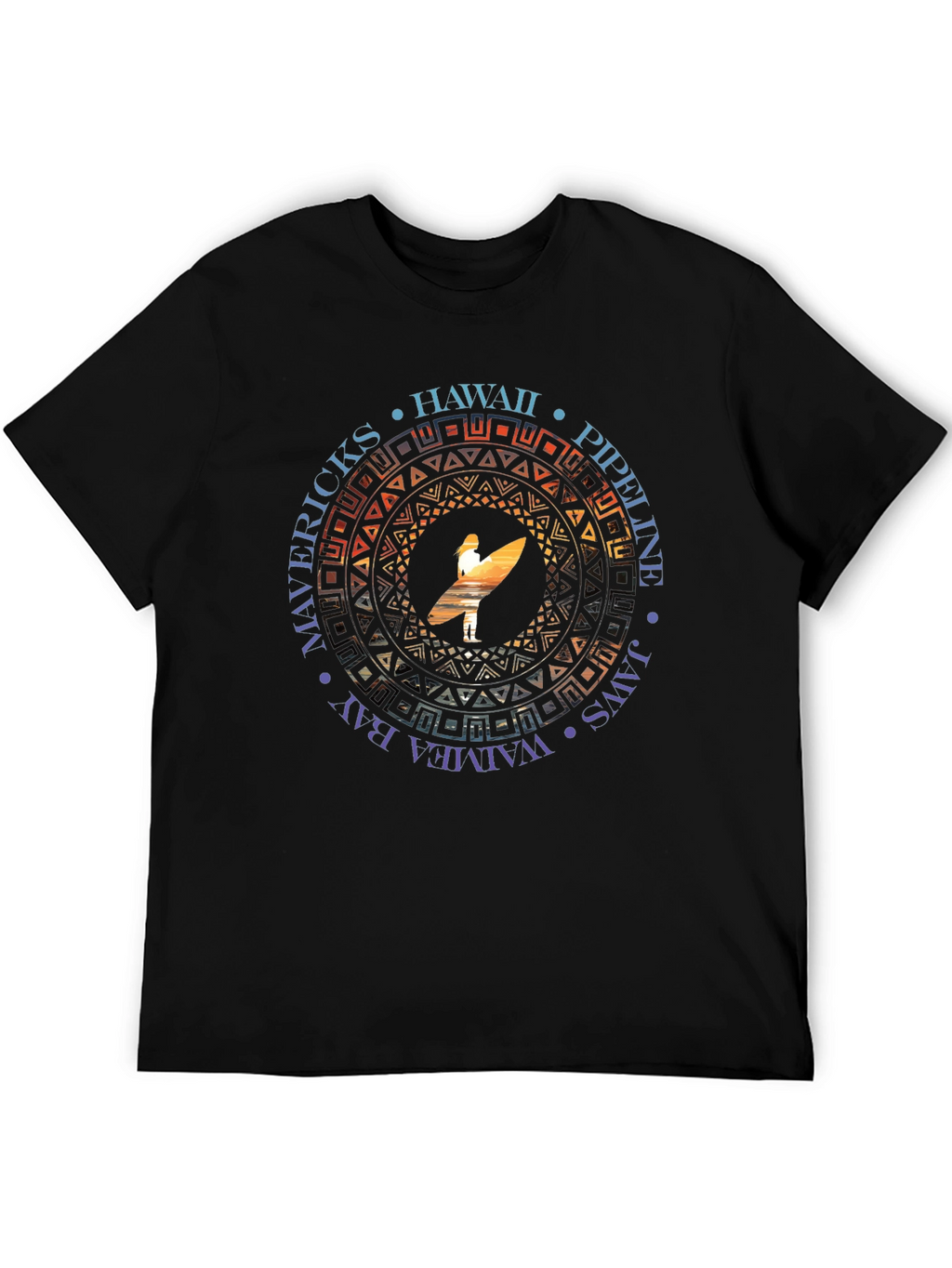 Hawaii Surfer T-Shirt - Mavericks Pipeline Waimea Bay