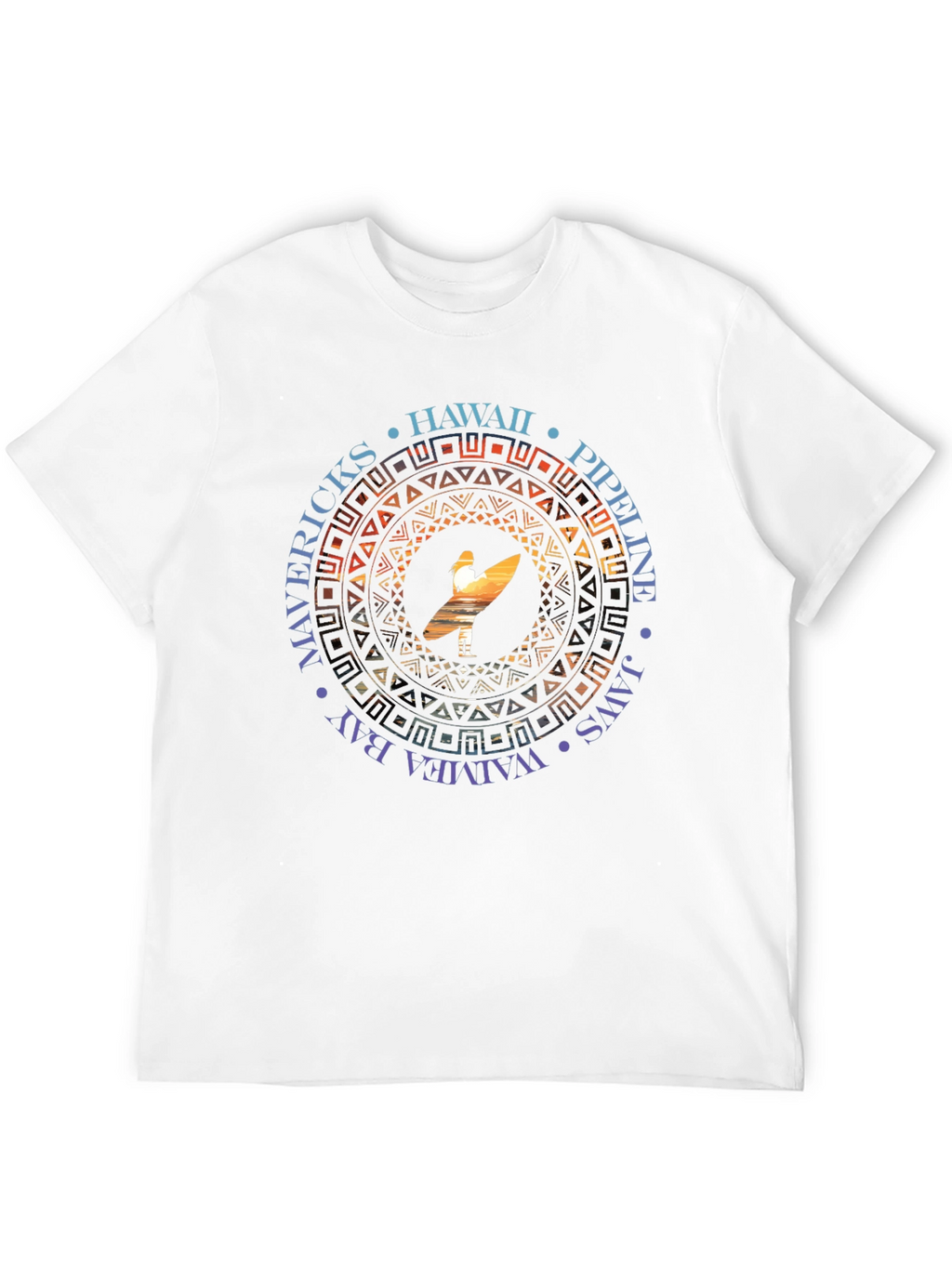 Hawaii Surfer T-Shirt - Mavericks Pipeline Waimea Bay