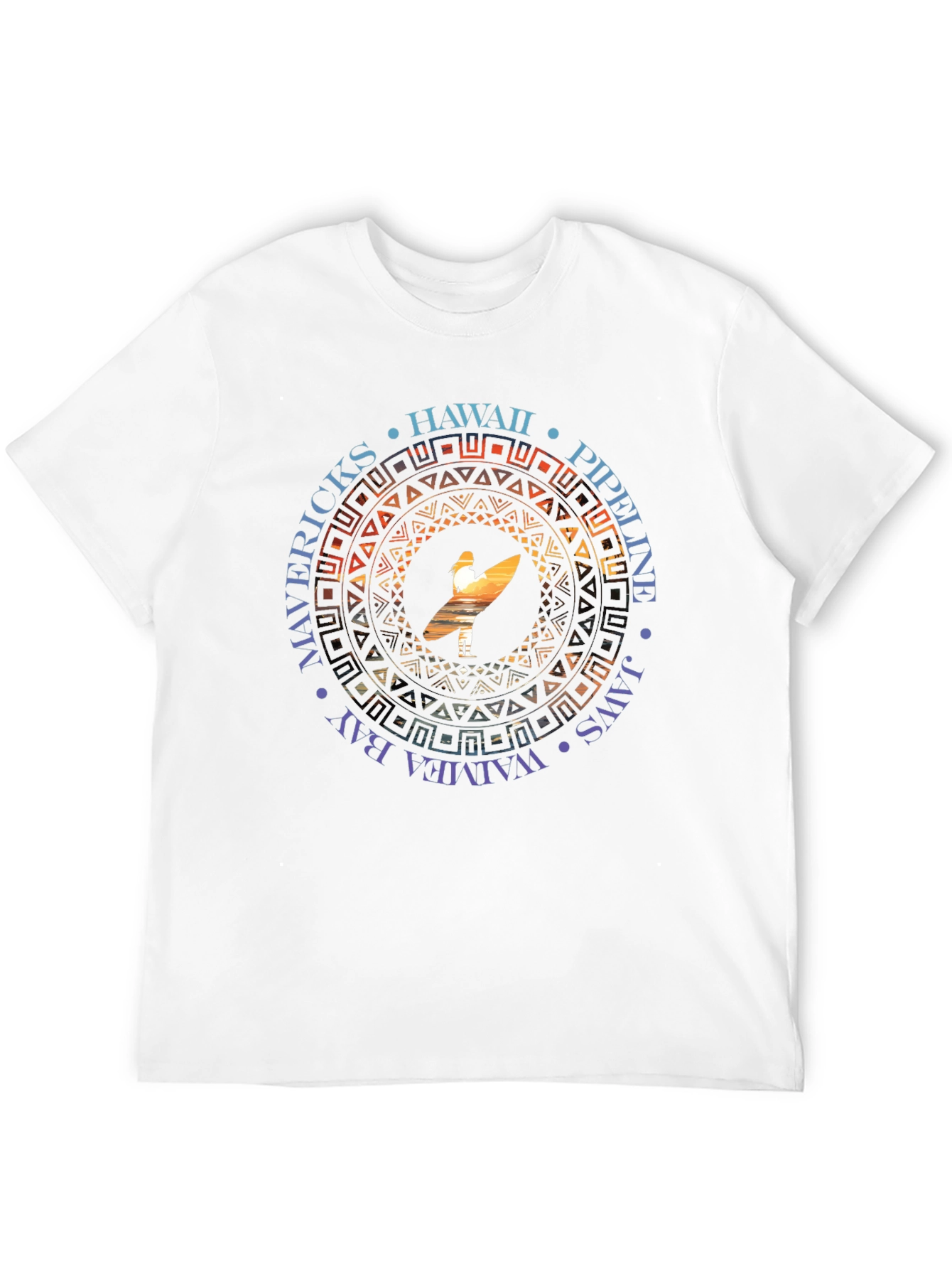 Hawaii Surfer T-Shirt - Mavericks Pipeline Waimea Bay