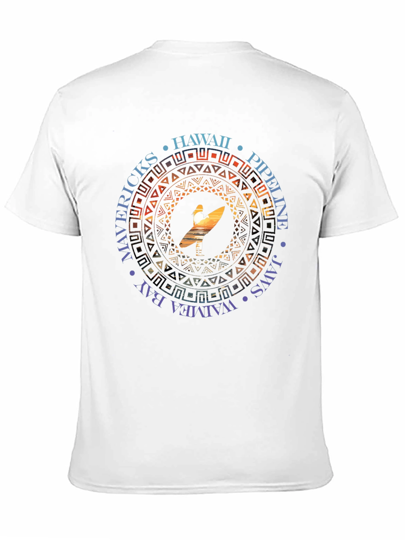 Hawaii Surfer T-Shirt - Mavericks Pipeline Waimea Bay