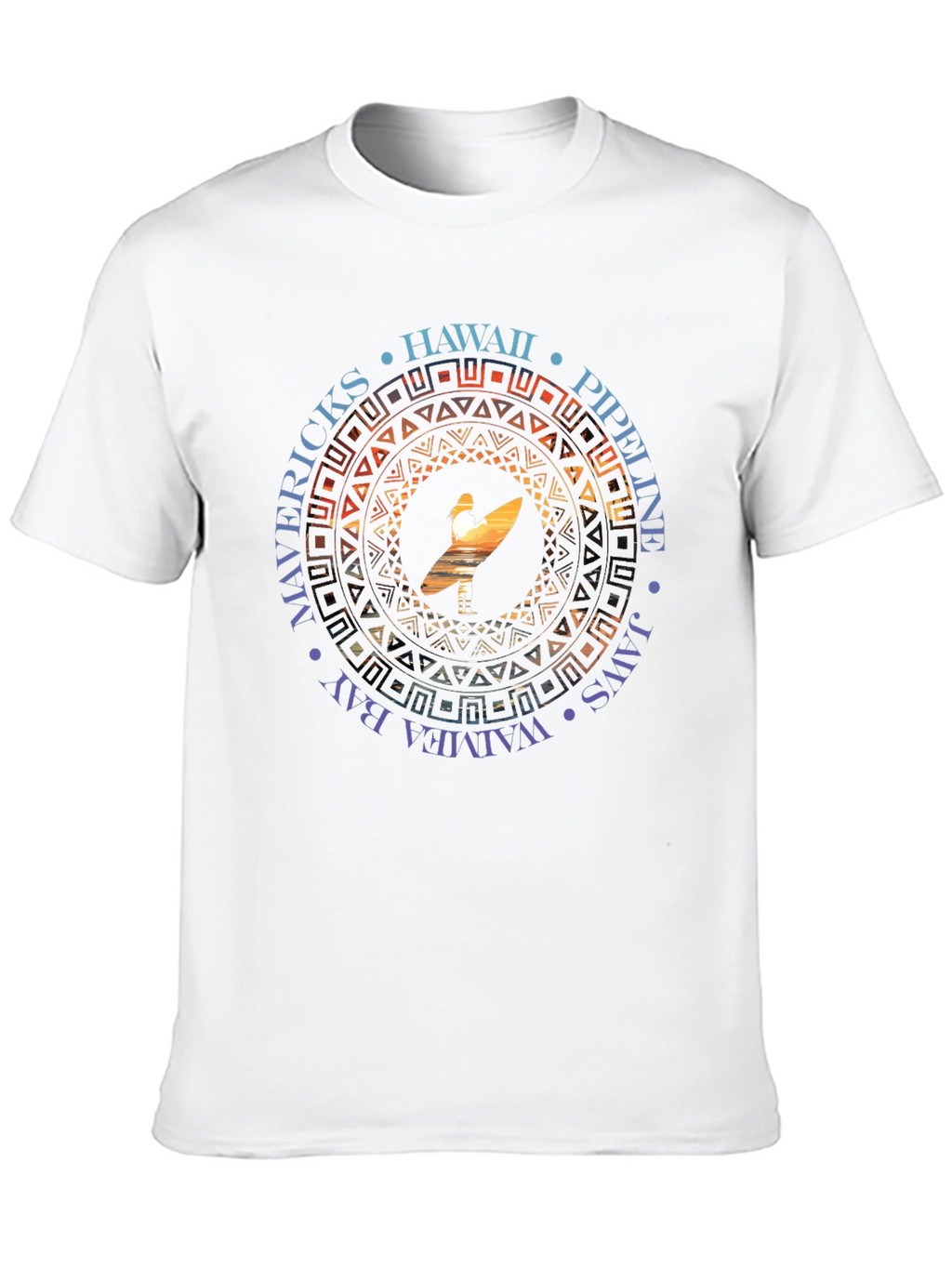 Hawaii Surfer T-Shirt - Mavericks Pipeline Waimea Bay