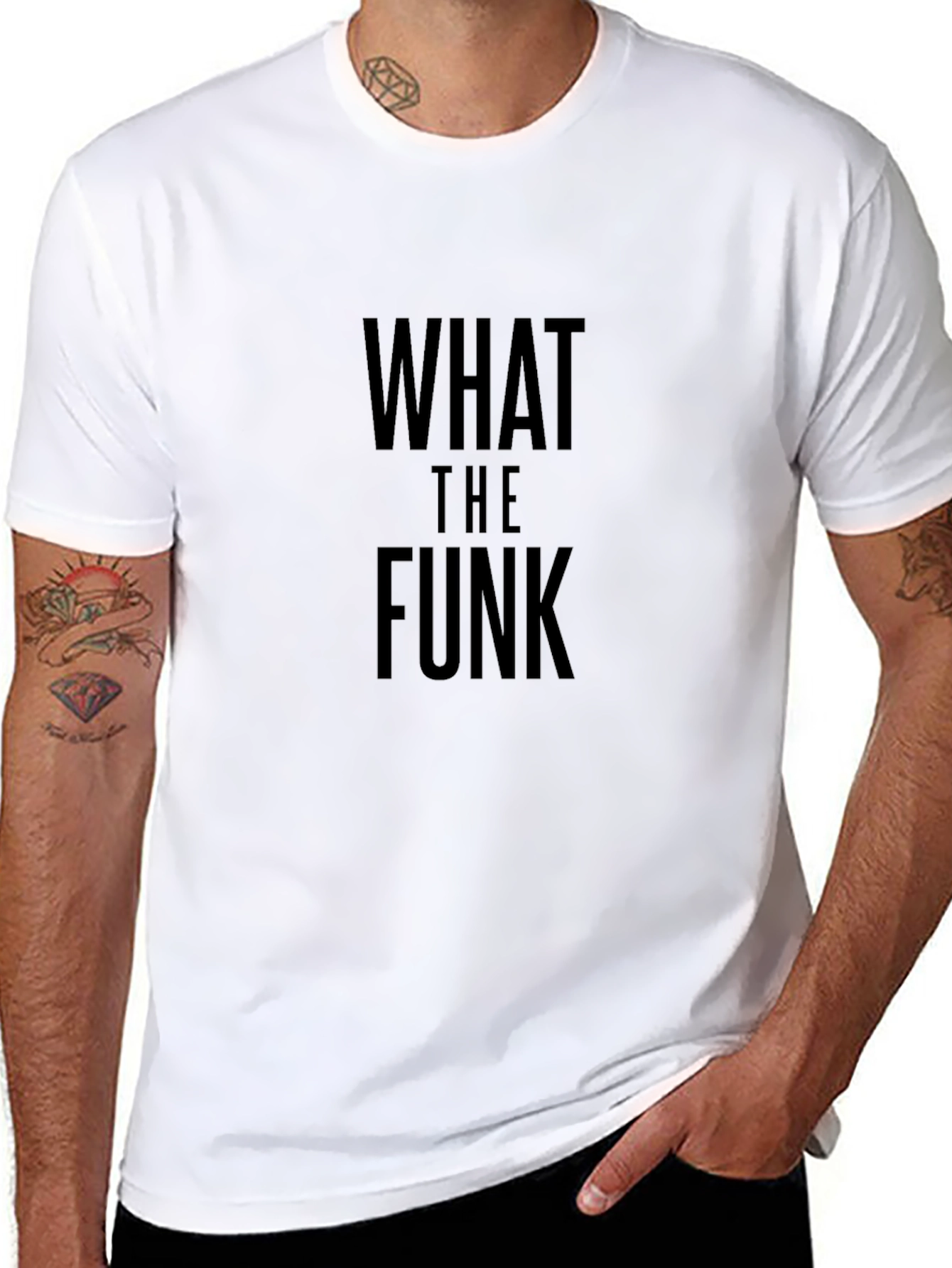 What The Funk Black Crew Neck T-Shirt