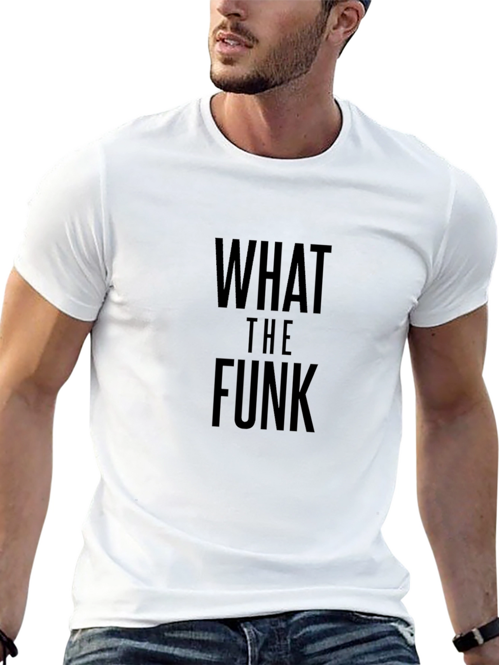 What The Funk Black Crew Neck T-Shirt