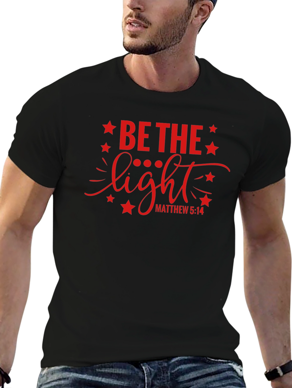 Be The Light Graphic T-Shirt Christian Apparel
