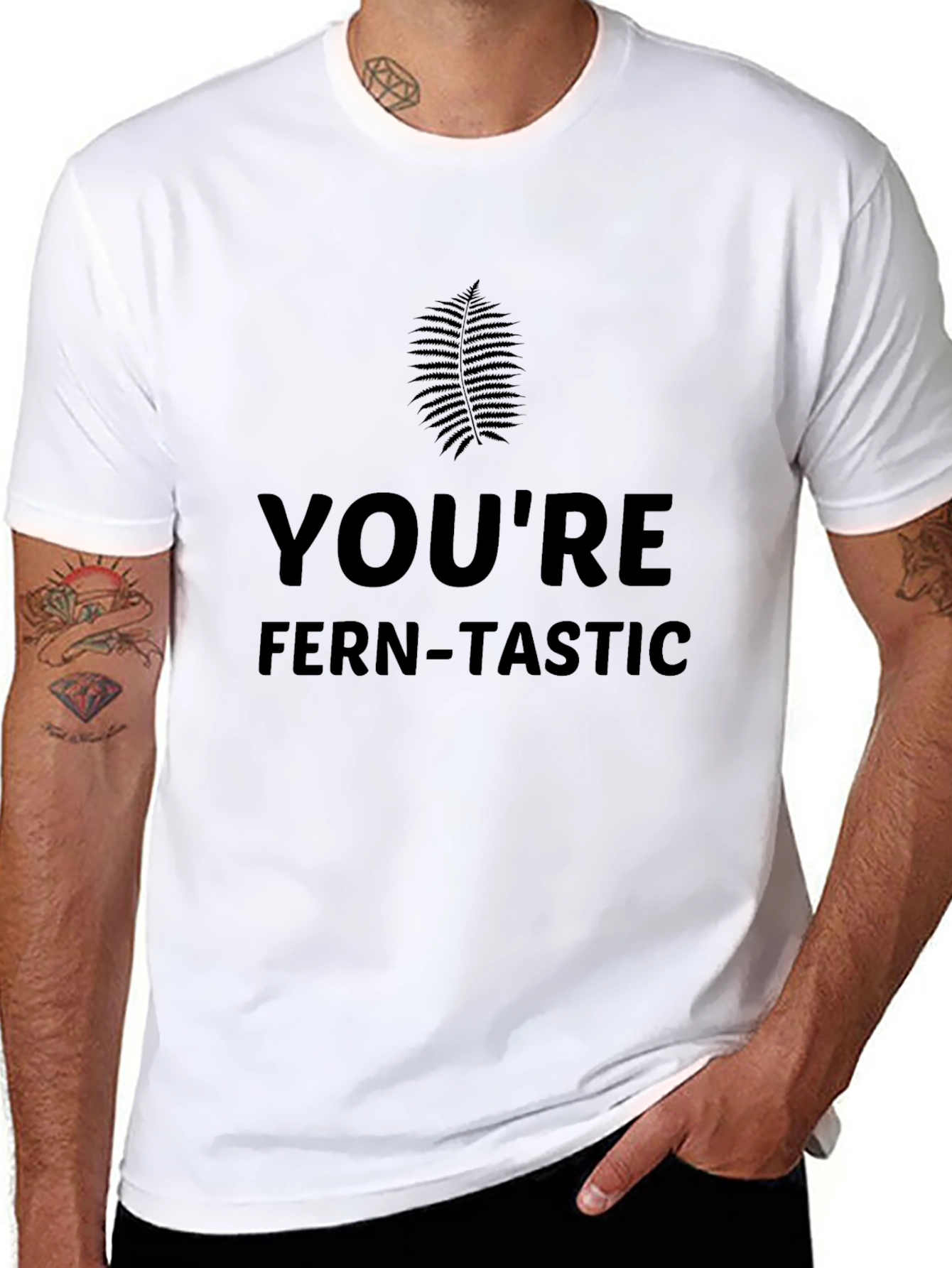 Youre Fern-tastic Black Graphic Tee