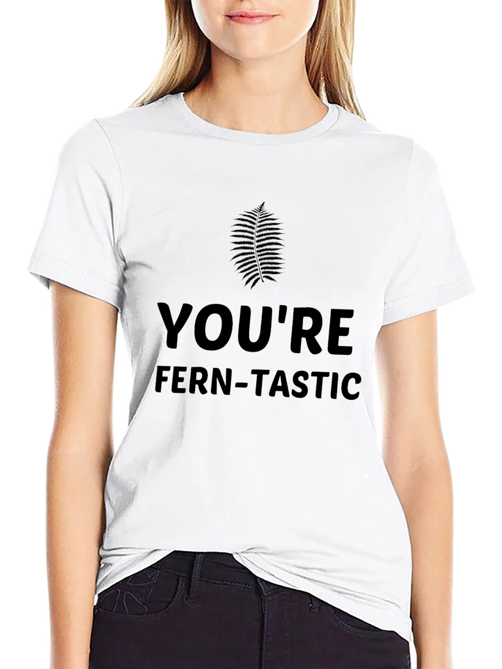 Youre Fern-tastic Black Graphic Tee