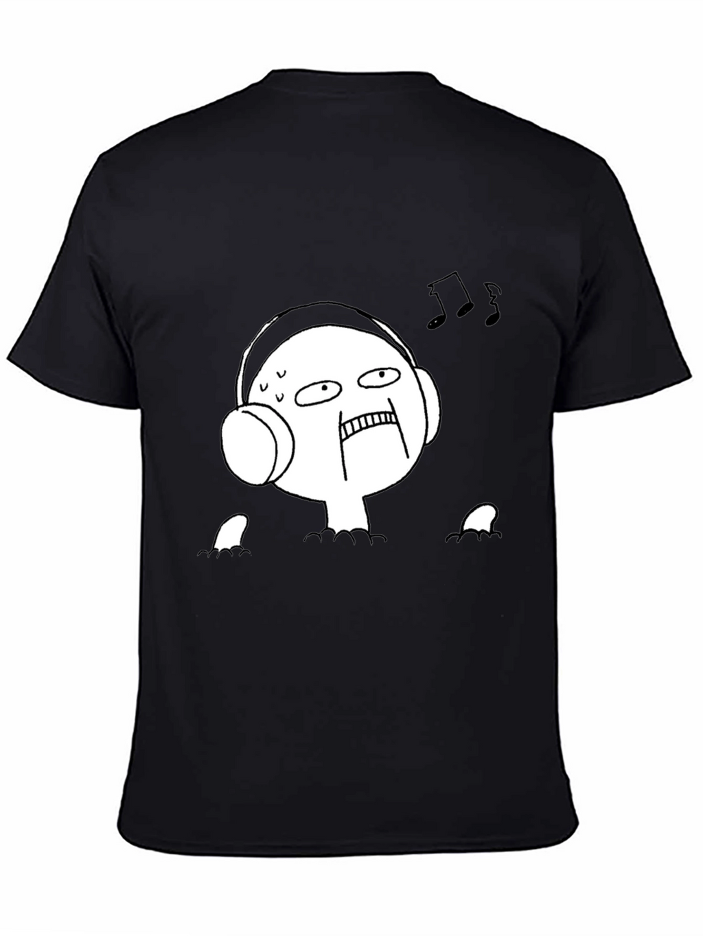 Music Lover Tee - Funny Graphic Black T-Shirt