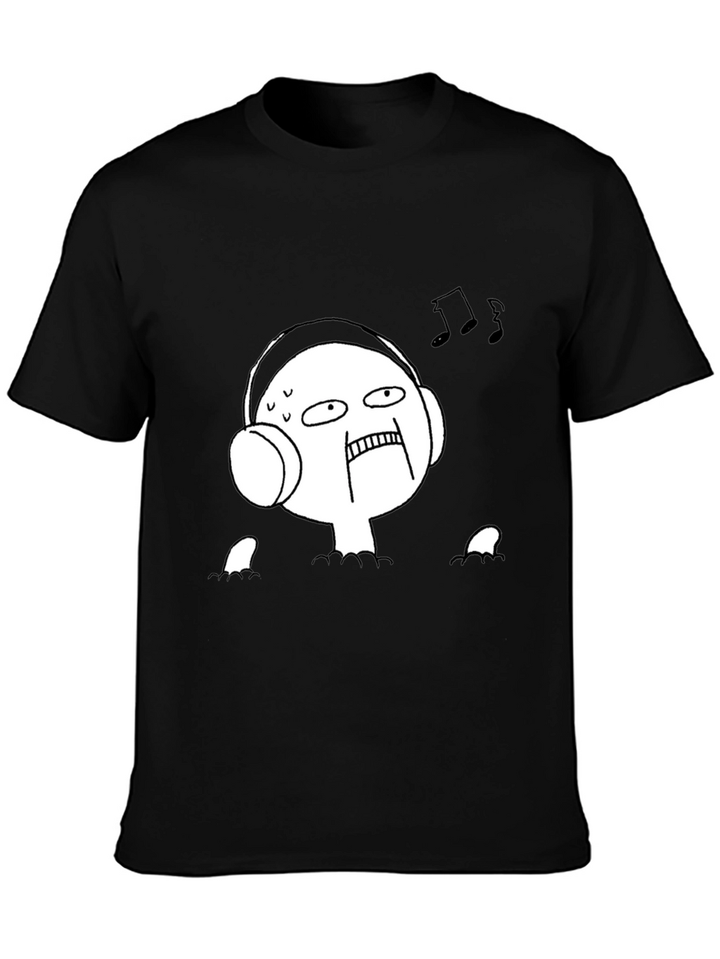 Music Lover Tee - Funny Graphic Black T-Shirt