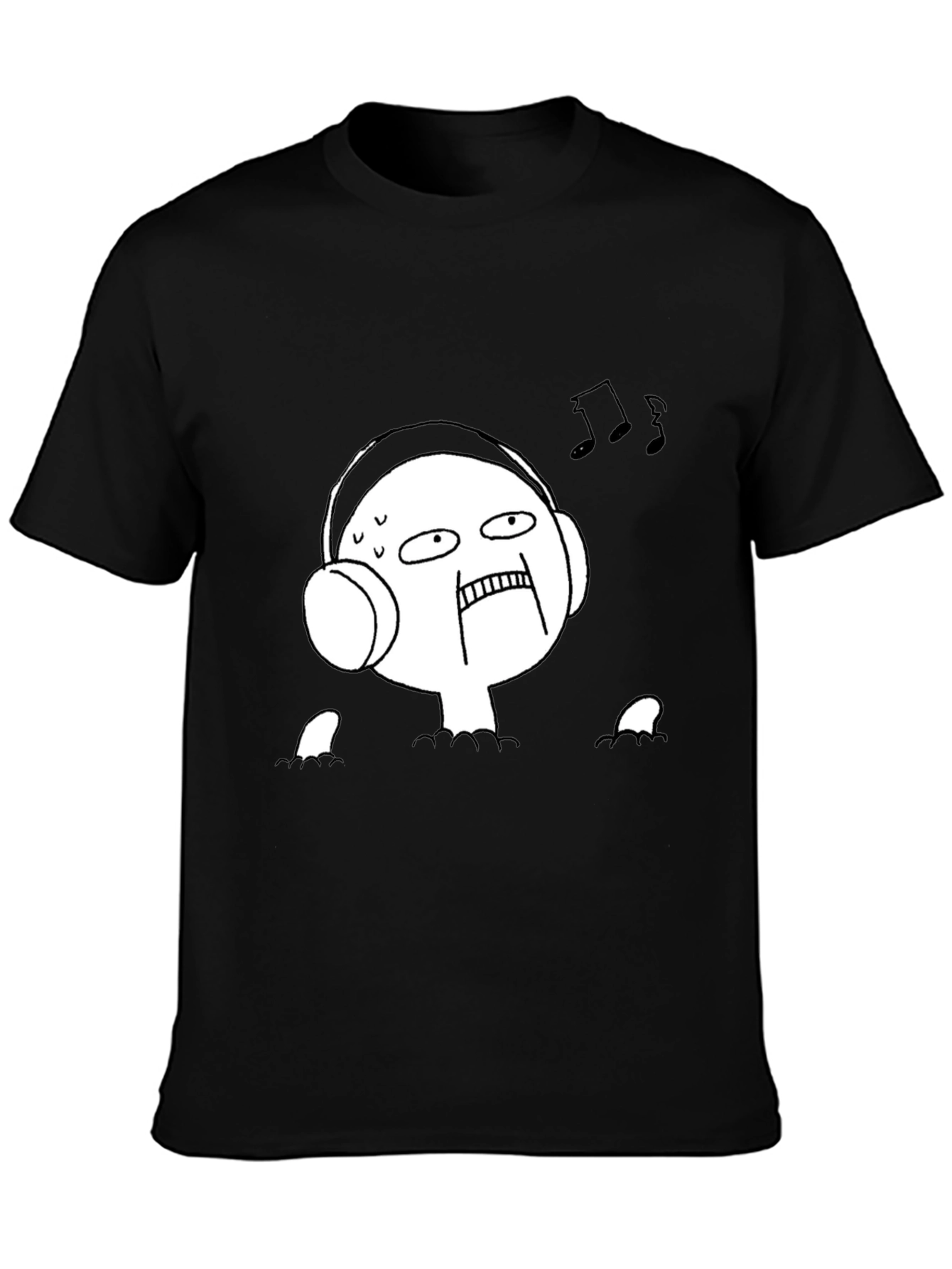 Music Lover Tee - Funny Graphic Black T-Shirt
