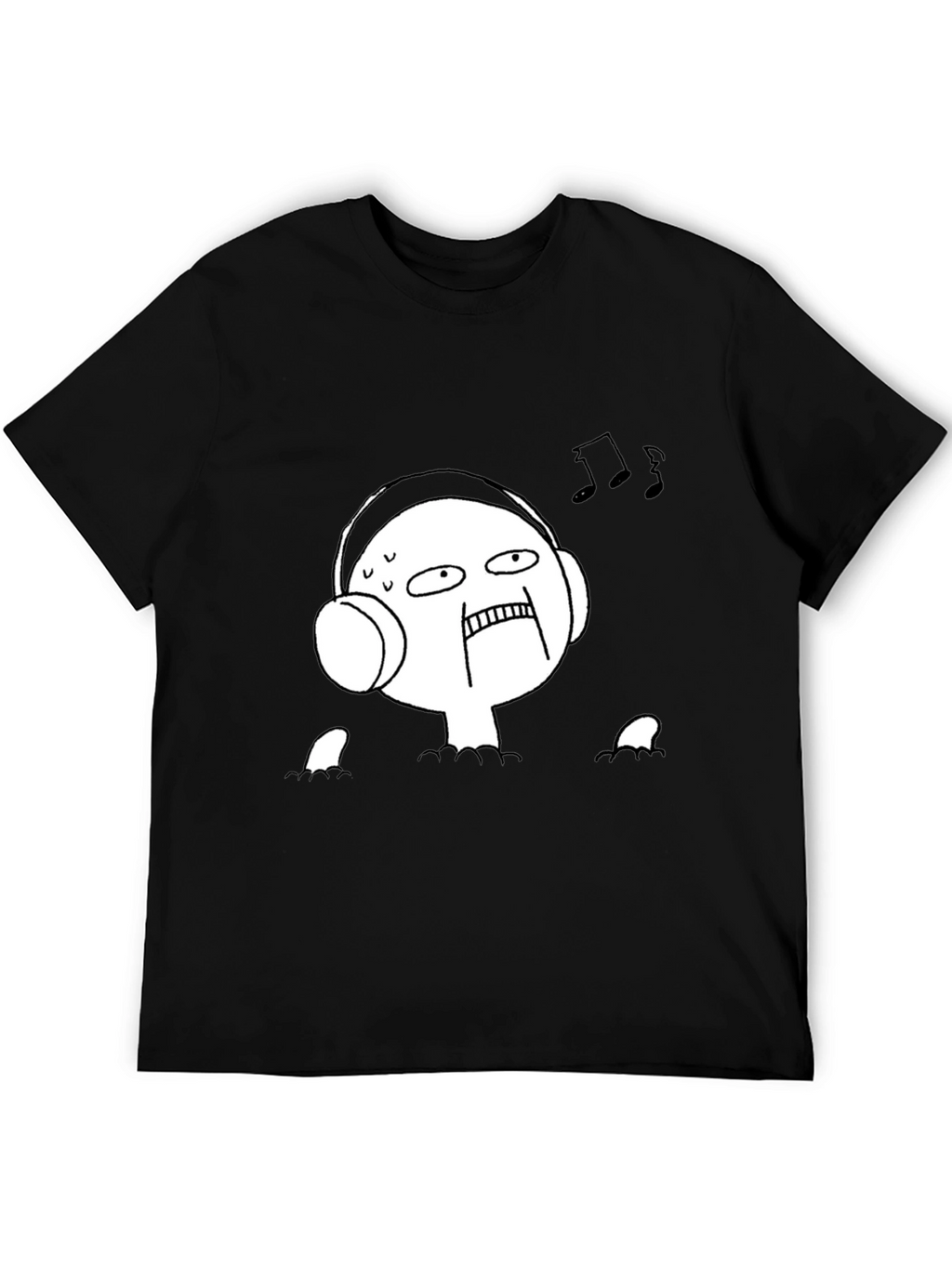 Music Lover Tee - Funny Graphic Black T-Shirt