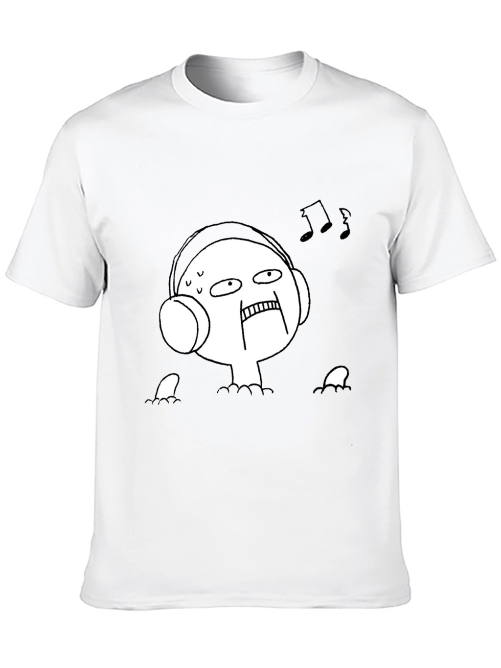 Music Lover Tee - Funny Graphic Black T-Shirt