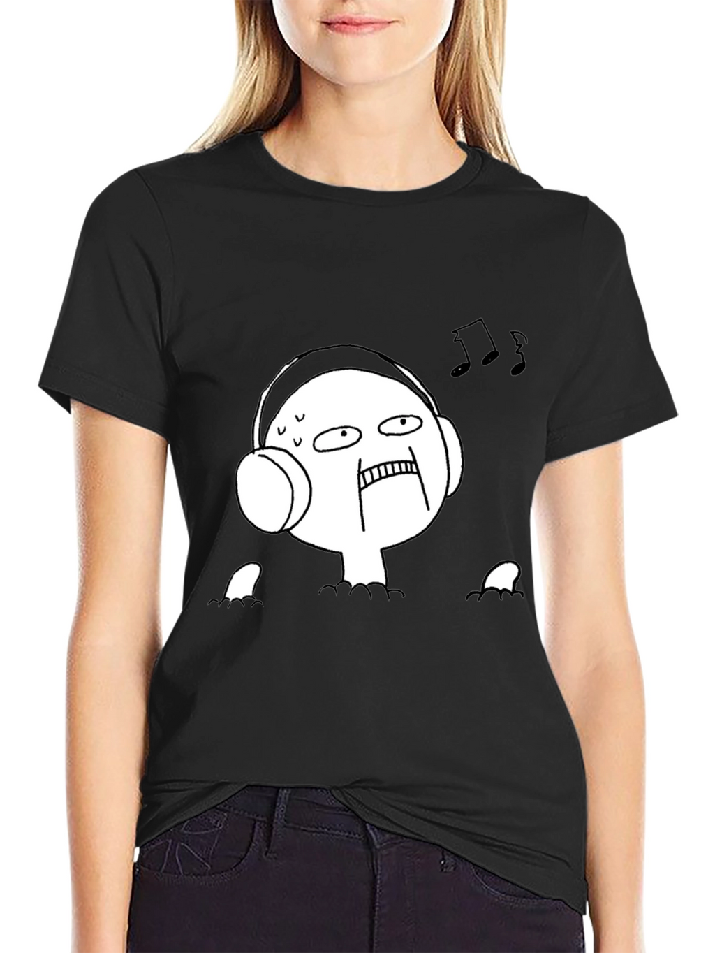 Music Lover Tee - Funny Graphic Black T-Shirt