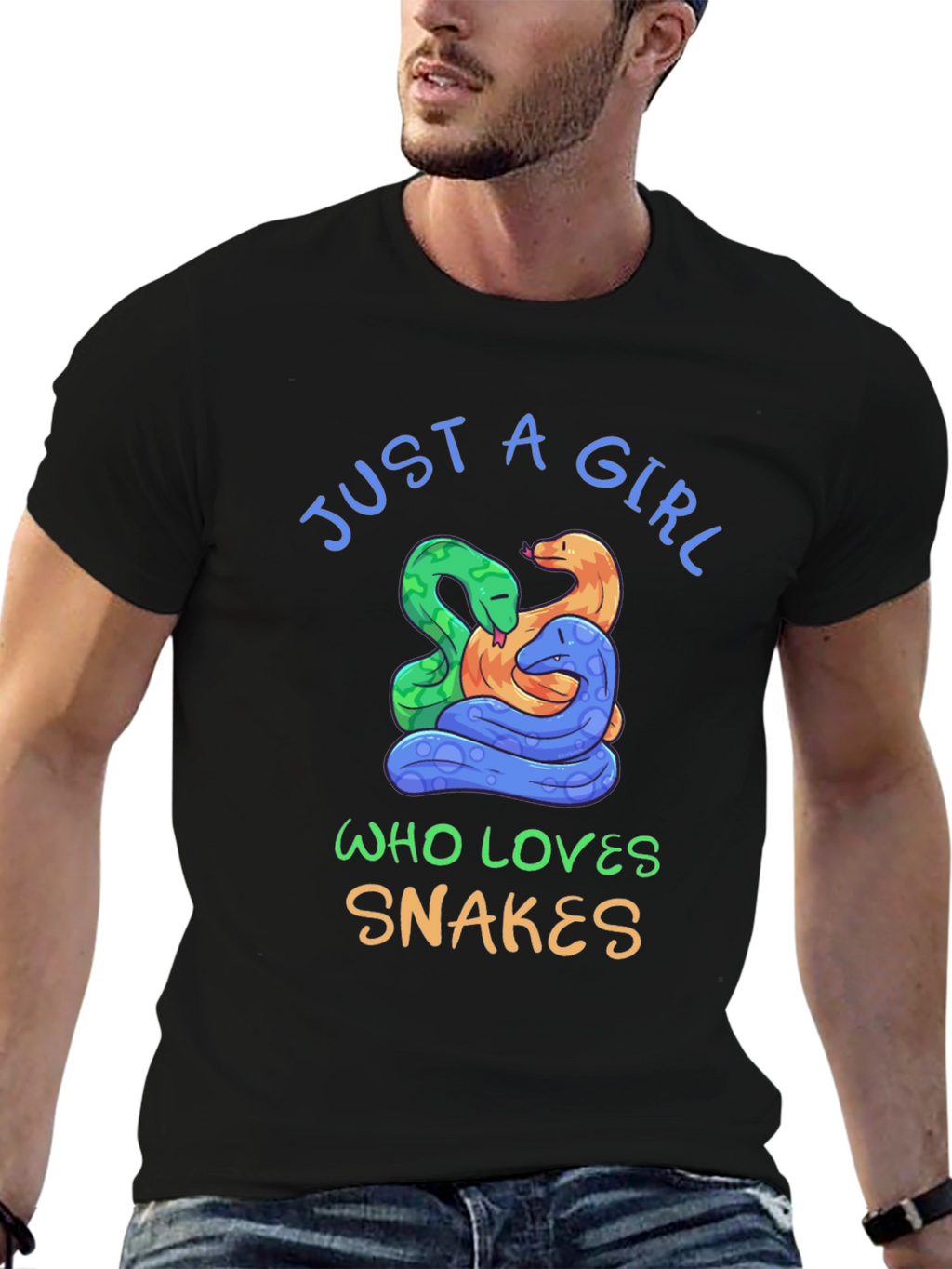 Just A Girl Who Loves Snakes T-Shirt
