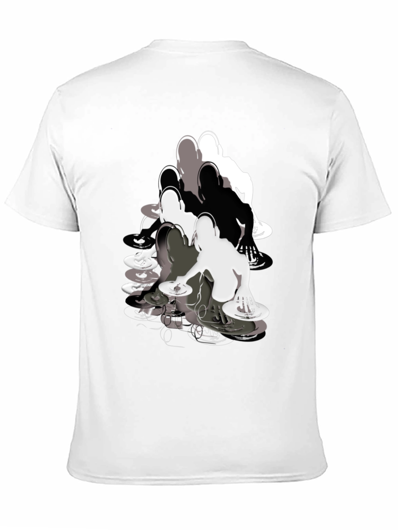 DJ Turntable Graphic Black T-Shirt