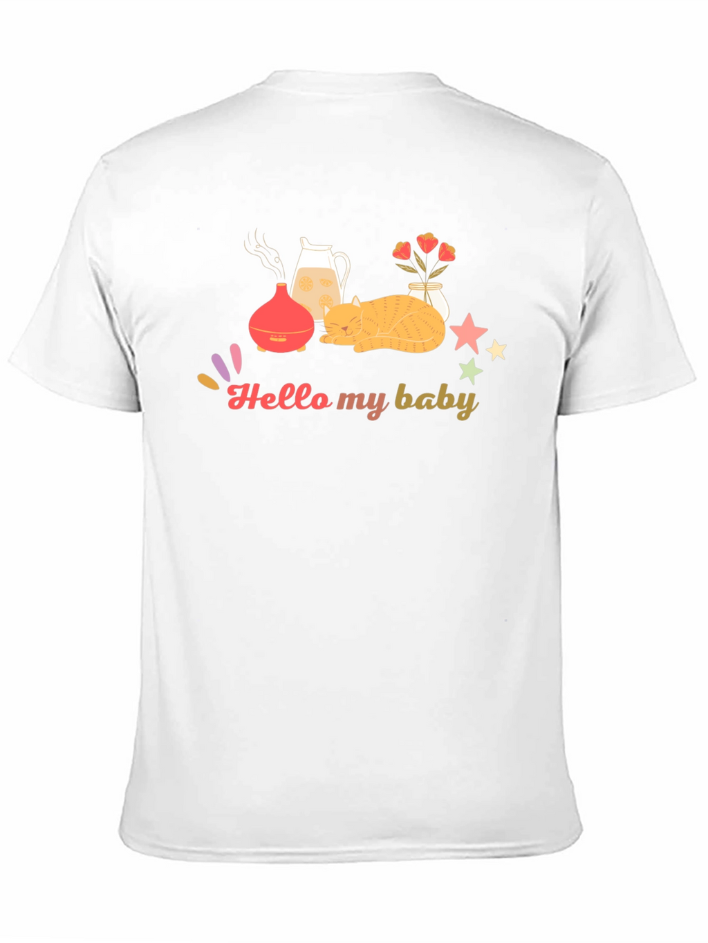 Hello My Baby Black Graphic Tee