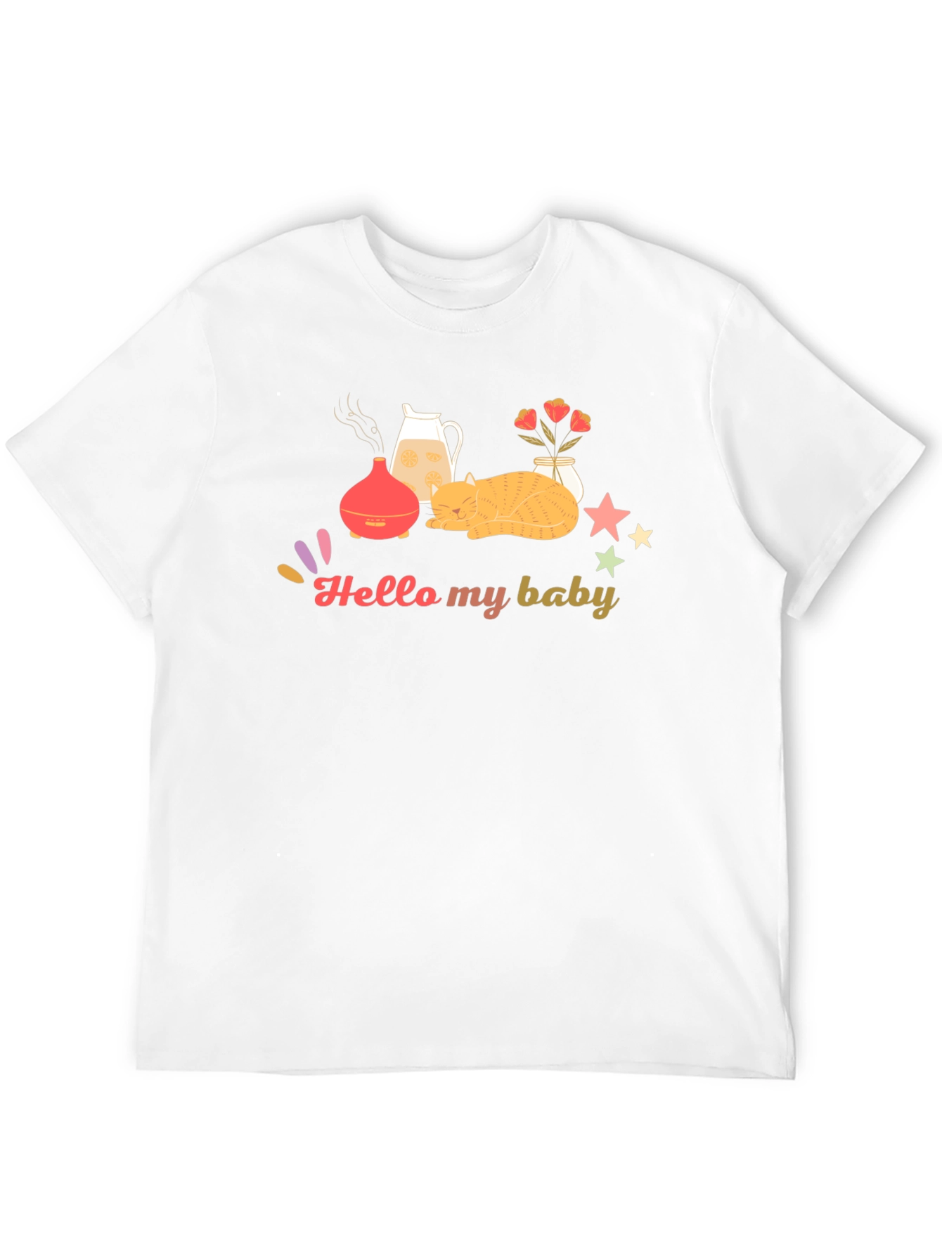 Hello My Baby Black Graphic Tee