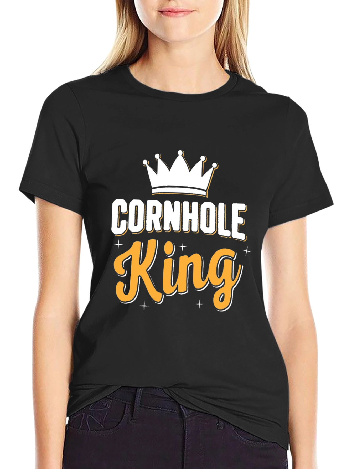 Cornhole King T-Shirt - Novelty Graphic Tee