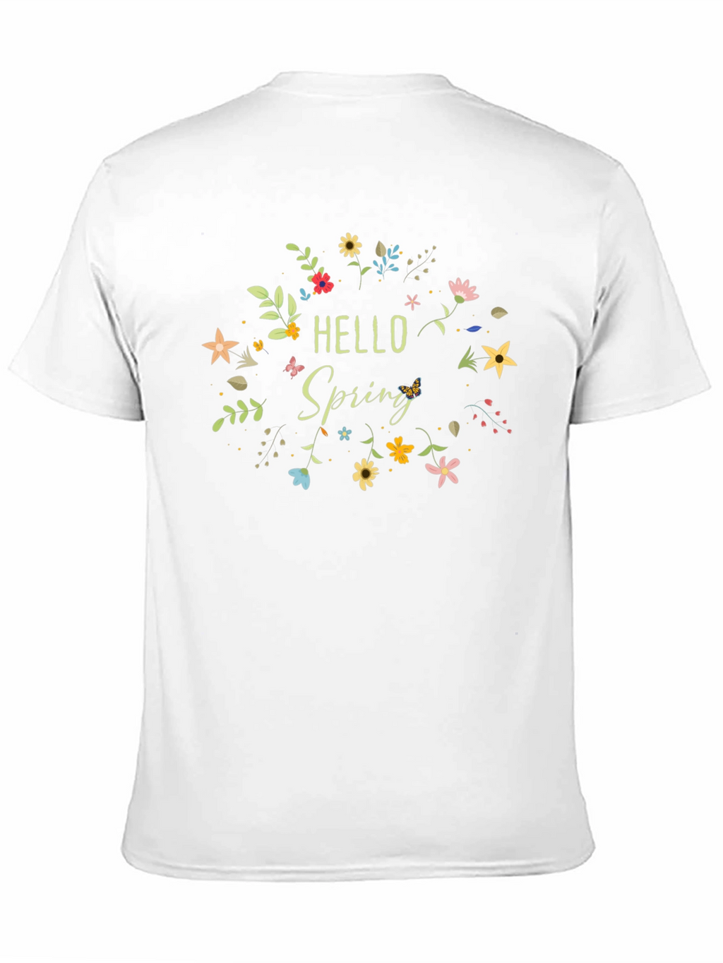 Hello Spring Floral Graphic T-Shirt