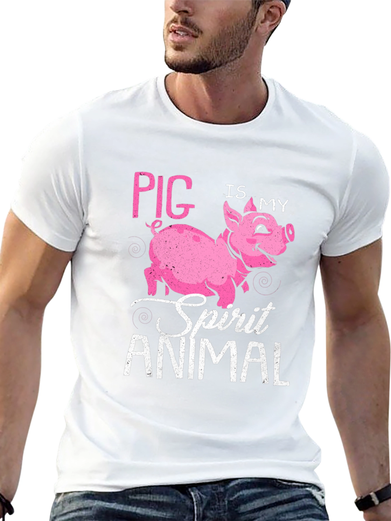 Pig Is My Spirit Animal T-Shirt - Black