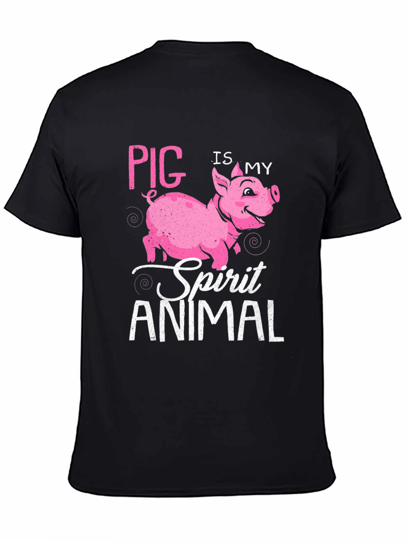 Pig Is My Spirit Animal T-Shirt - Black
