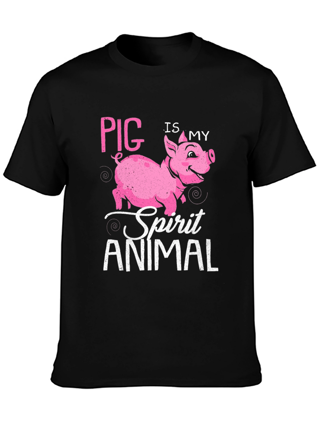 Pig Is My Spirit Animal T-Shirt - Black