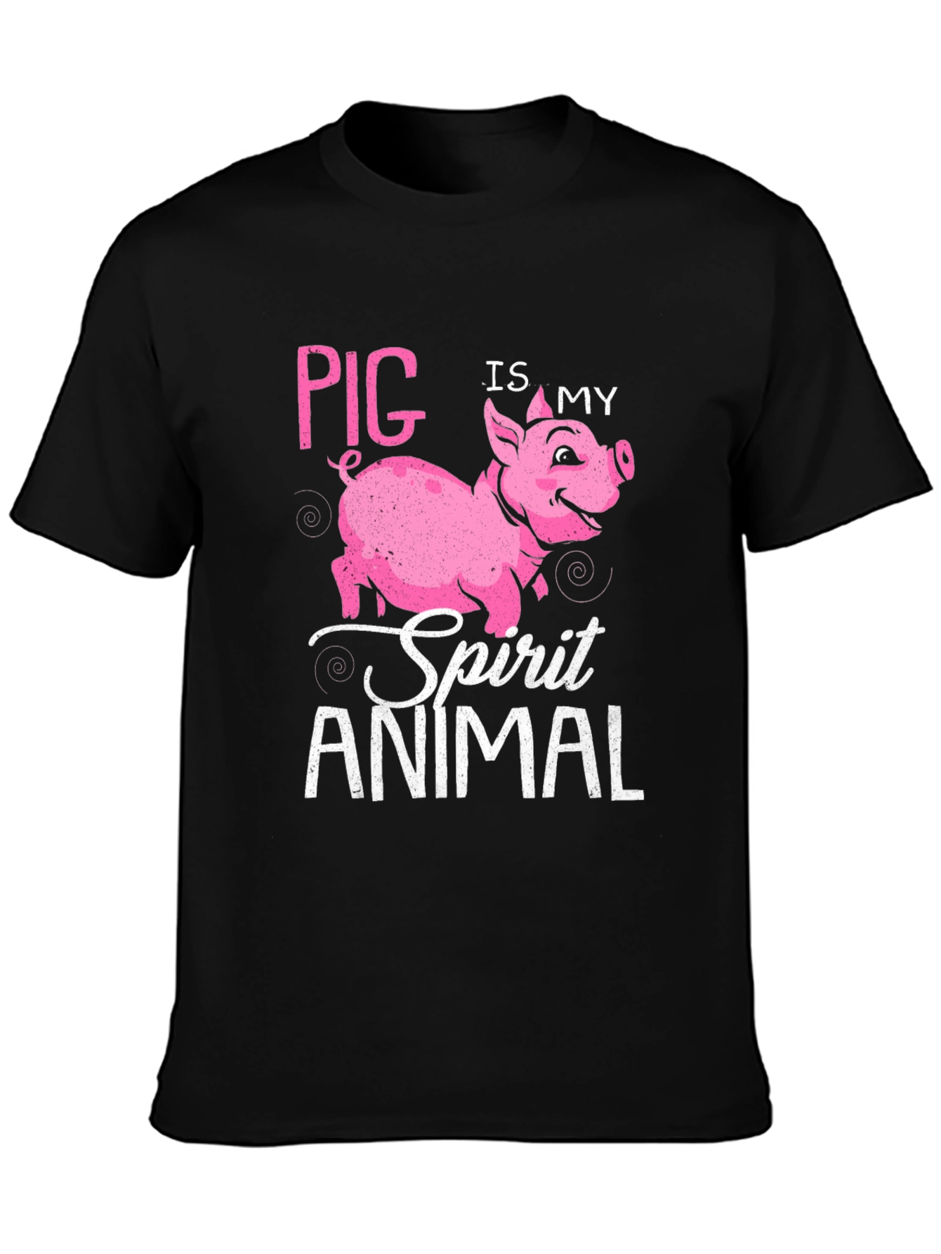 Pig Is My Spirit Animal T-Shirt - Black