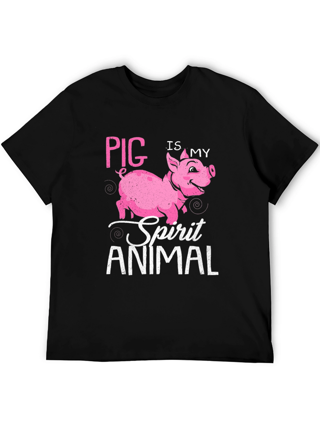 Pig Is My Spirit Animal T-Shirt - Black