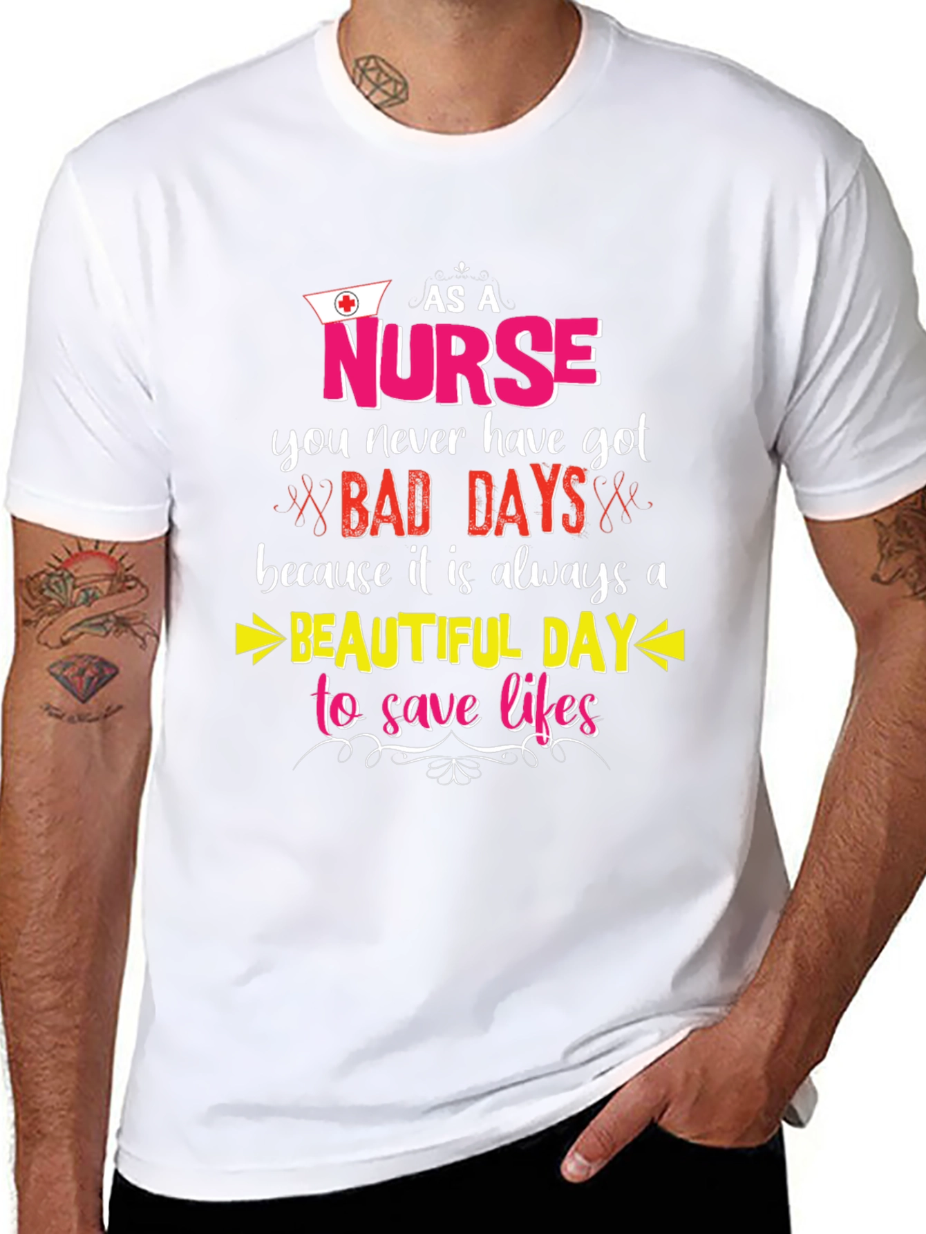 Nurse T-Shirt: Beautiful Day to Save Lives