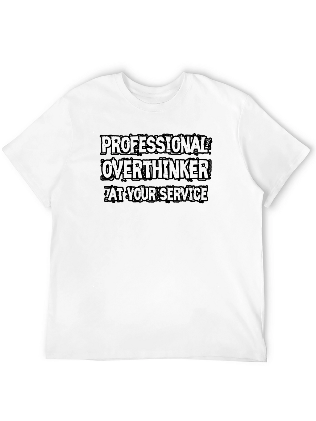 Professional Overthinker T-Shirt - Black Cotton Tee