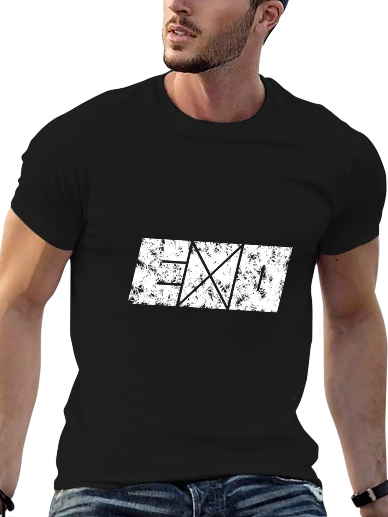 EXO Band Logo Black T-Shirt