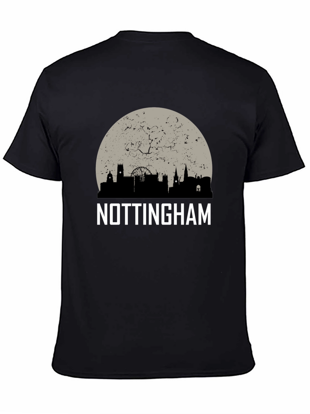 Nottingham Skyline Graphic Tee - Cityscape T-Shirt