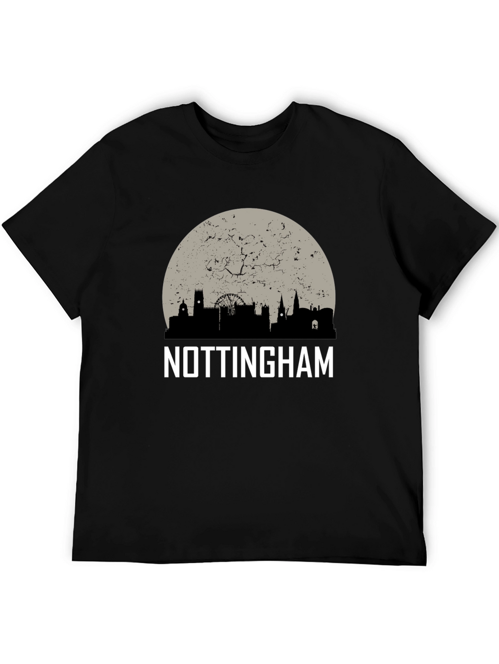 Nottingham Skyline Graphic Tee - Cityscape T-Shirt