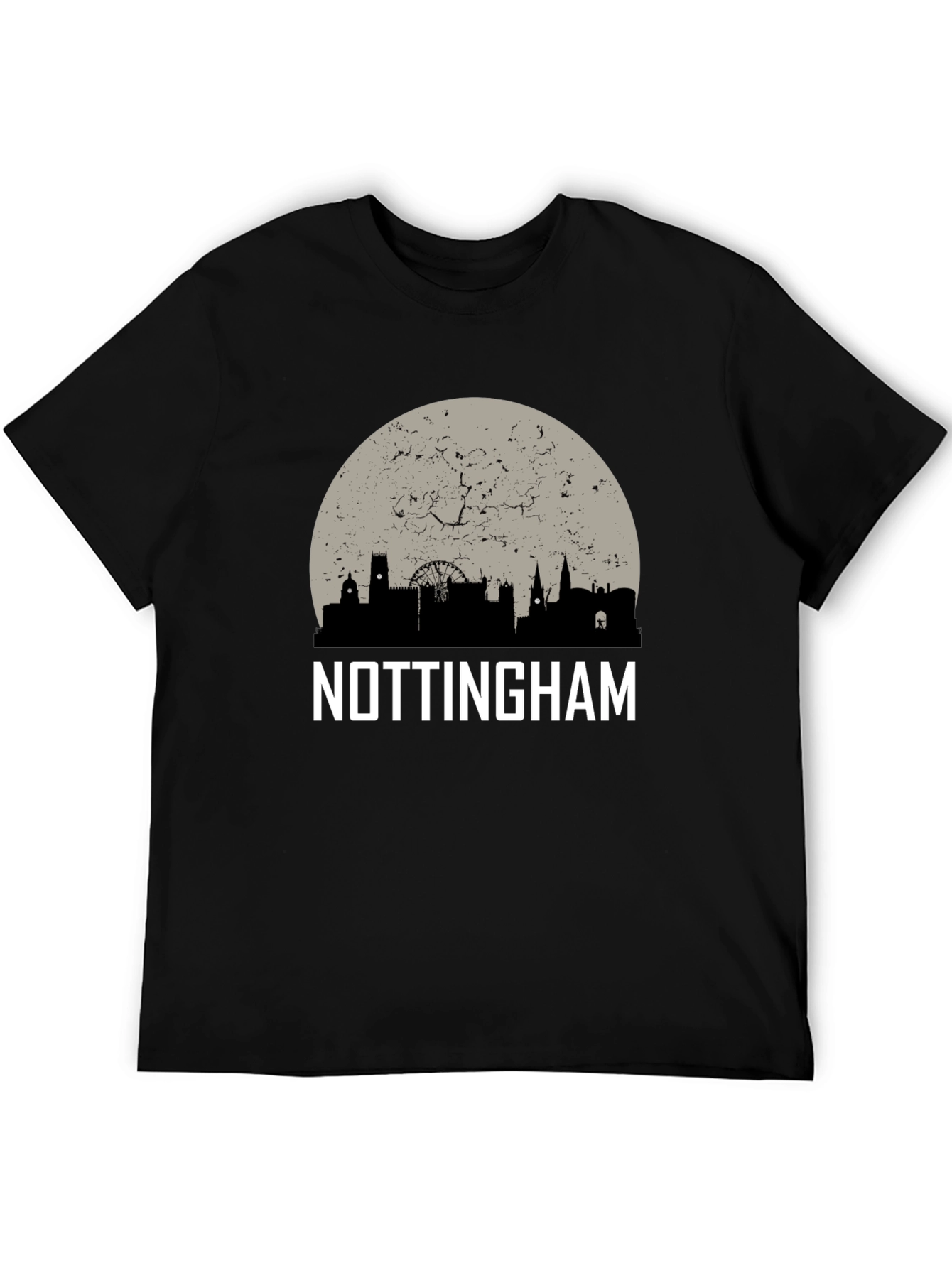 Nottingham Skyline Graphic Tee - Cityscape T-Shirt