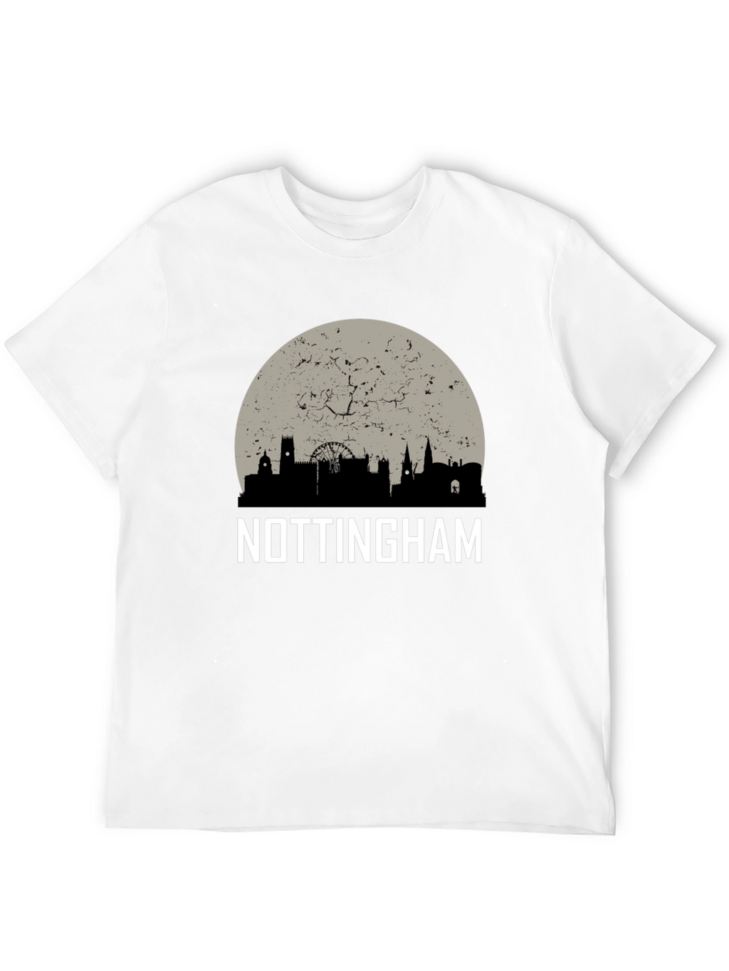 Nottingham Skyline Graphic Tee - Cityscape T-Shirt