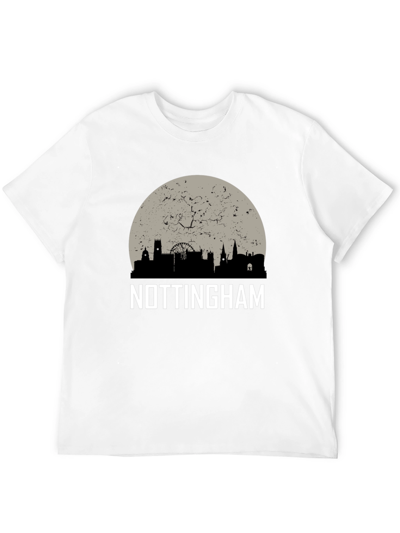 Nottingham Skyline Graphic Tee - Cityscape T-Shirt