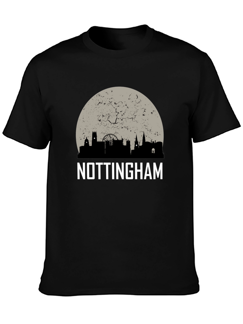 Nottingham Skyline Graphic Tee - Cityscape T-Shirt