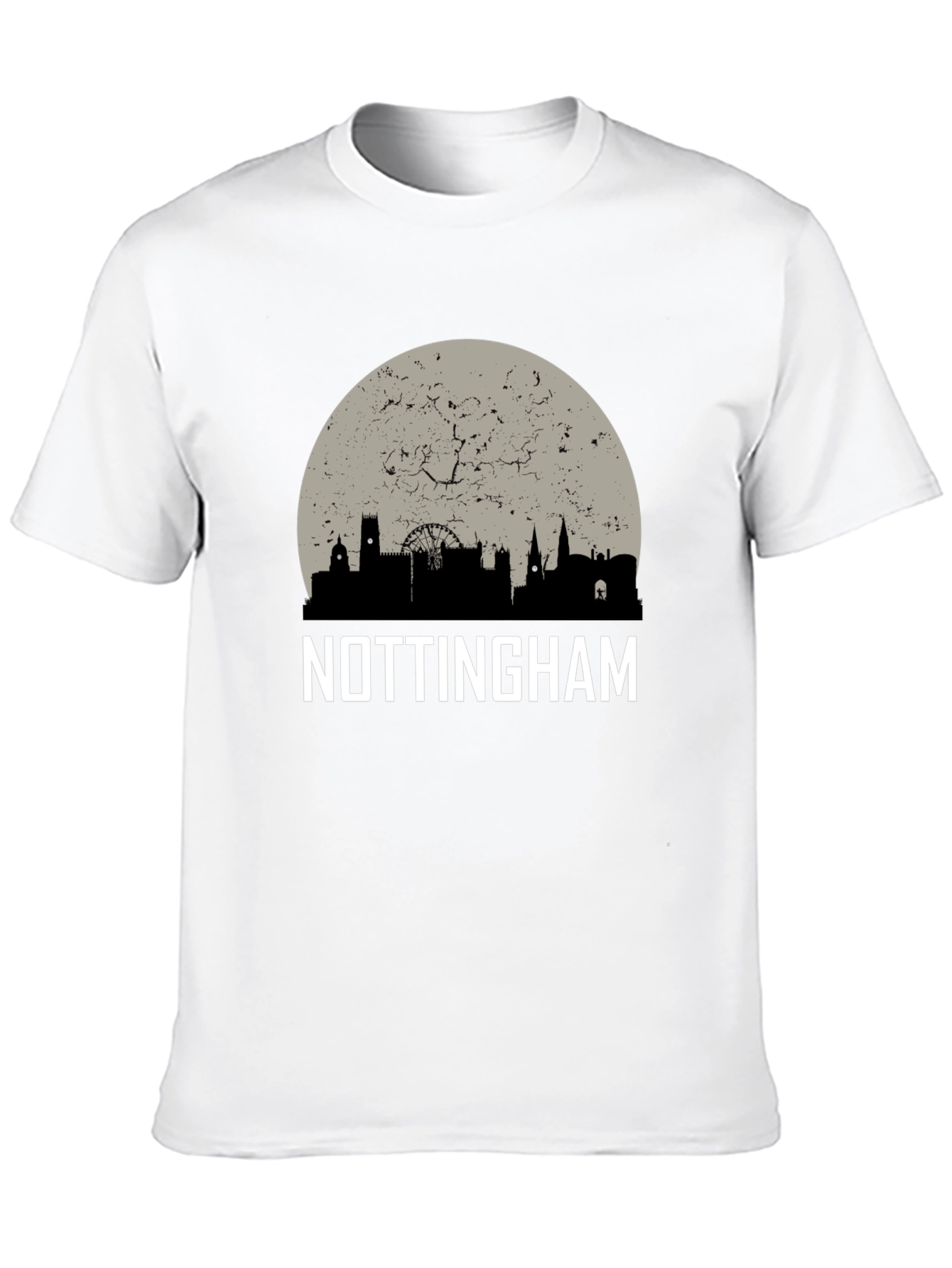 Nottingham Skyline Graphic Tee - Cityscape T-Shirt