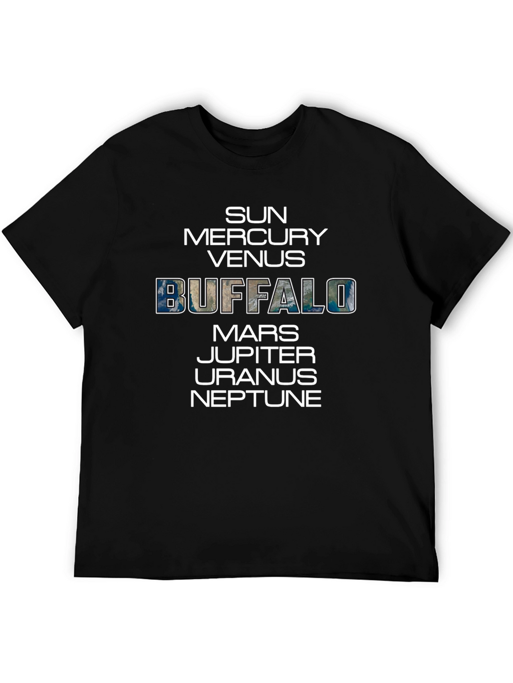 Buffalo Solar System Planets Graphic T-Shirt
