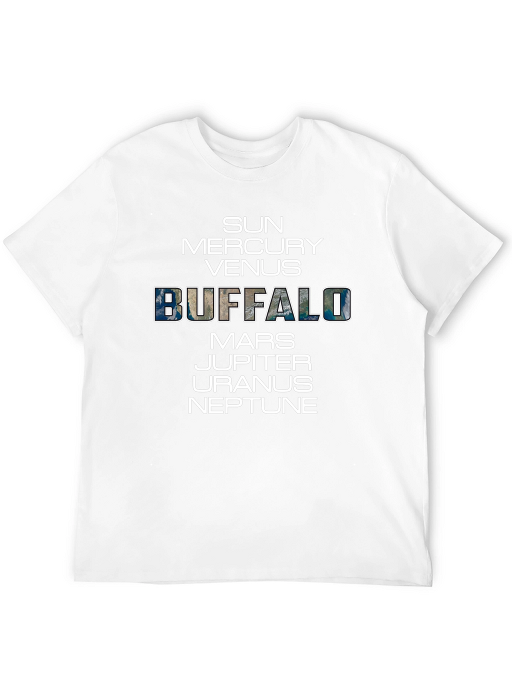 Buffalo Solar System Planets Graphic T-Shirt