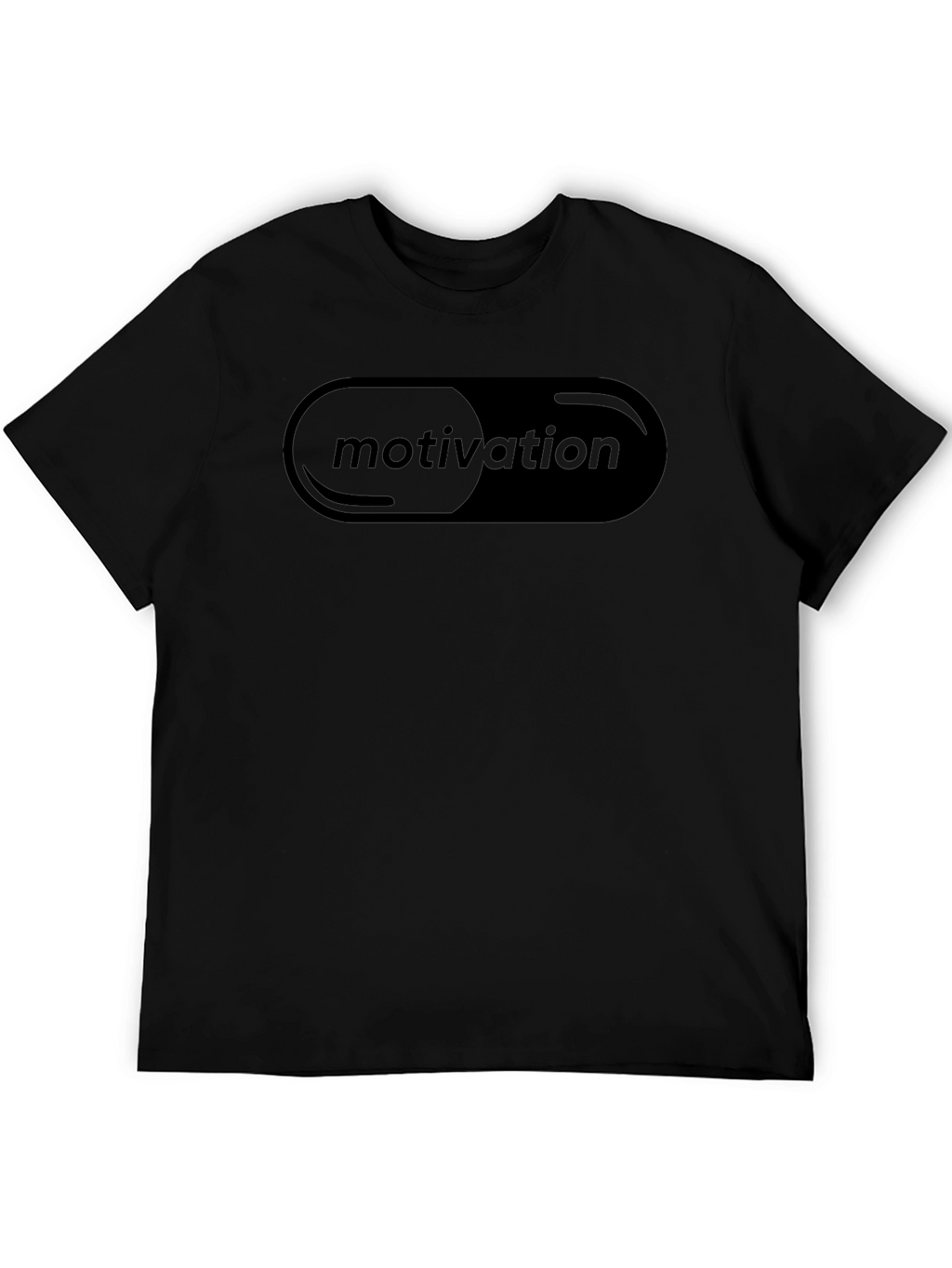 Motivation Pill T-Shirt - Black Cotton Tee