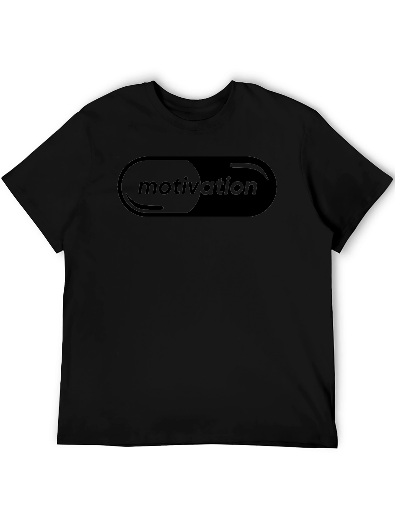 Motivation Pill T-Shirt - Black Cotton Tee