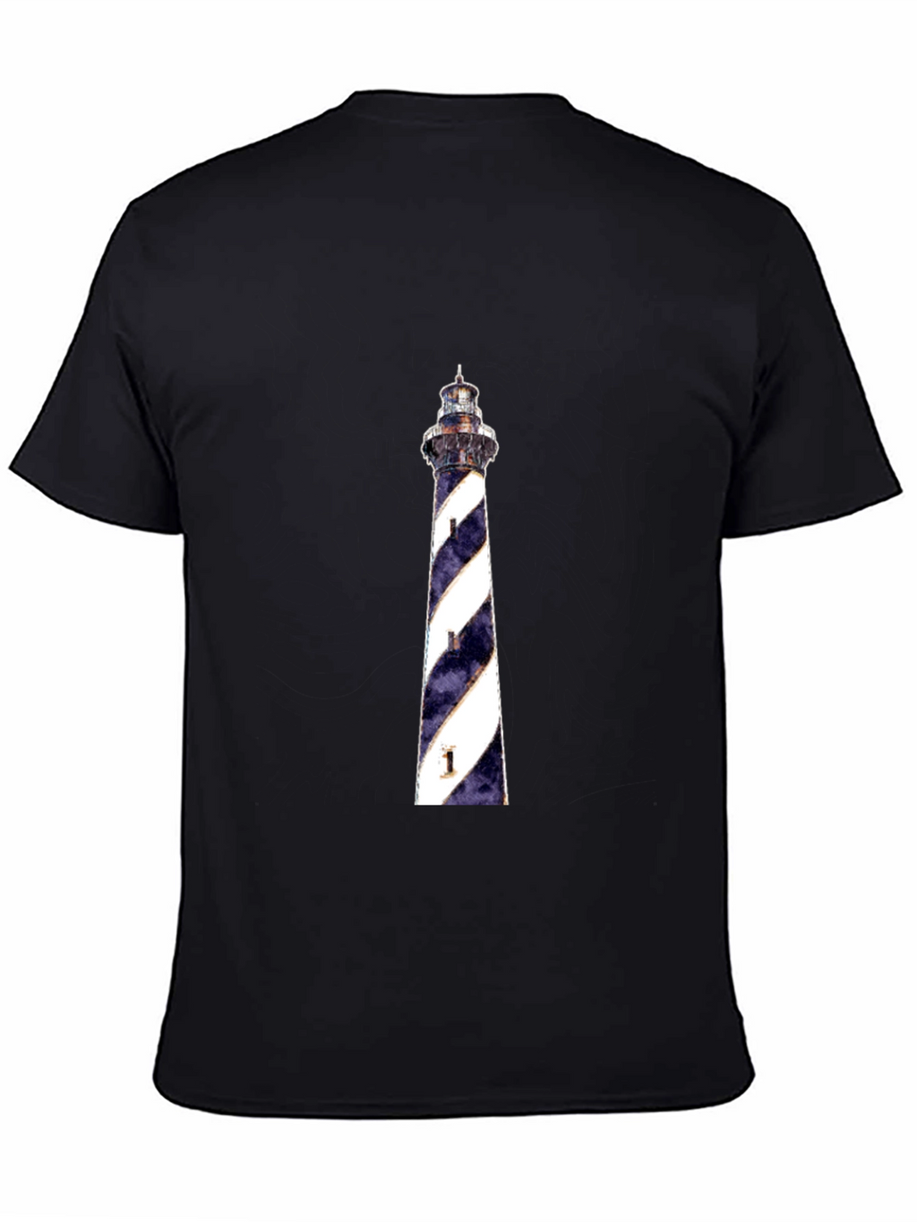 Lighthouse Graphic Tee - Black Cotton