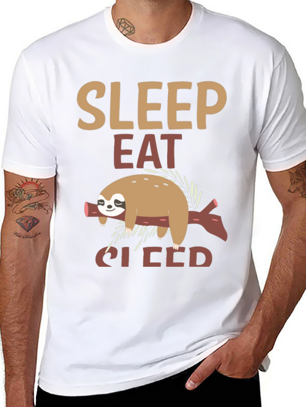 Sleep Eat Sleep Sloth T-Shirt