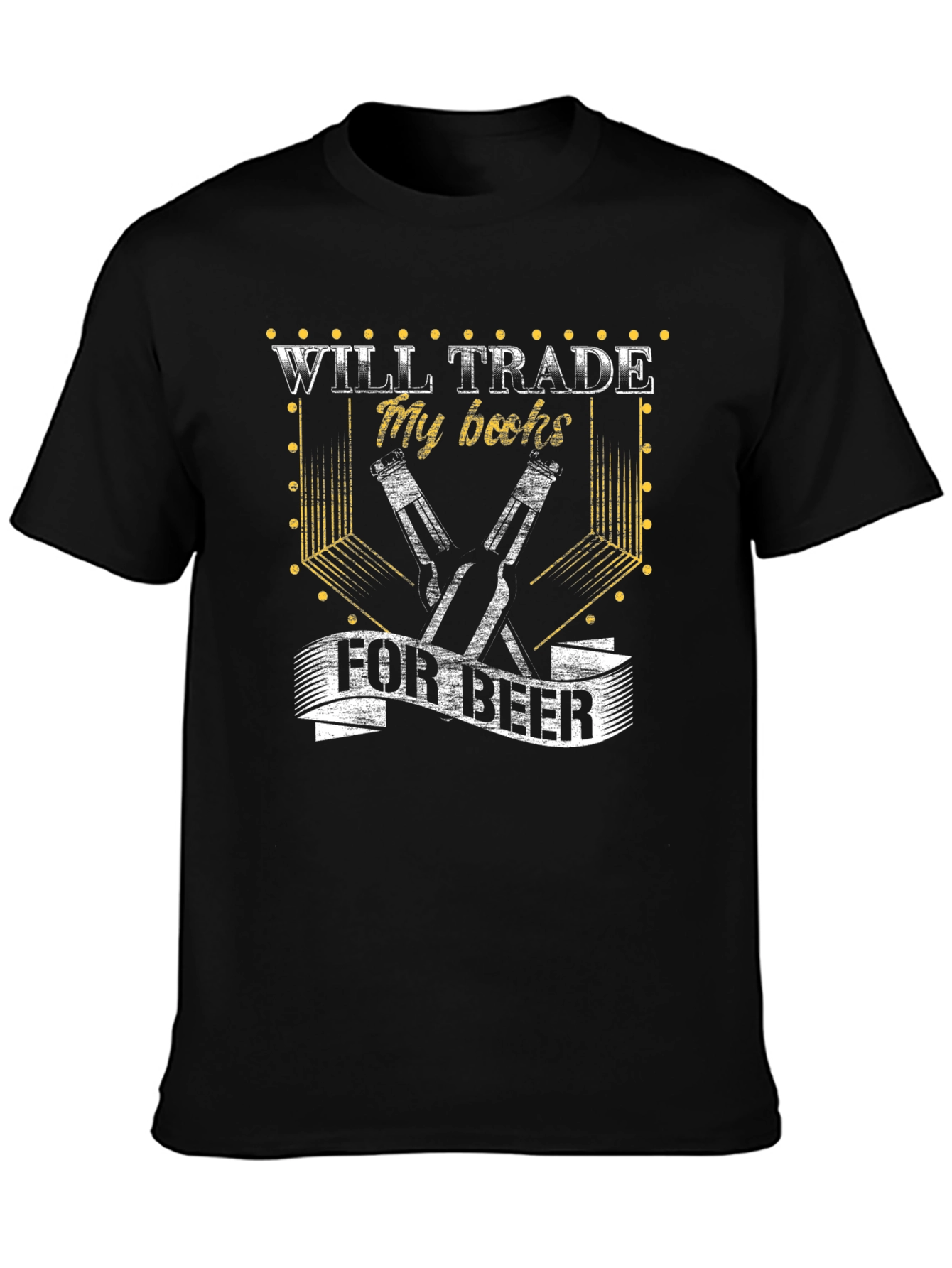 Will Trade My Books for Beer Mens T-Shirt