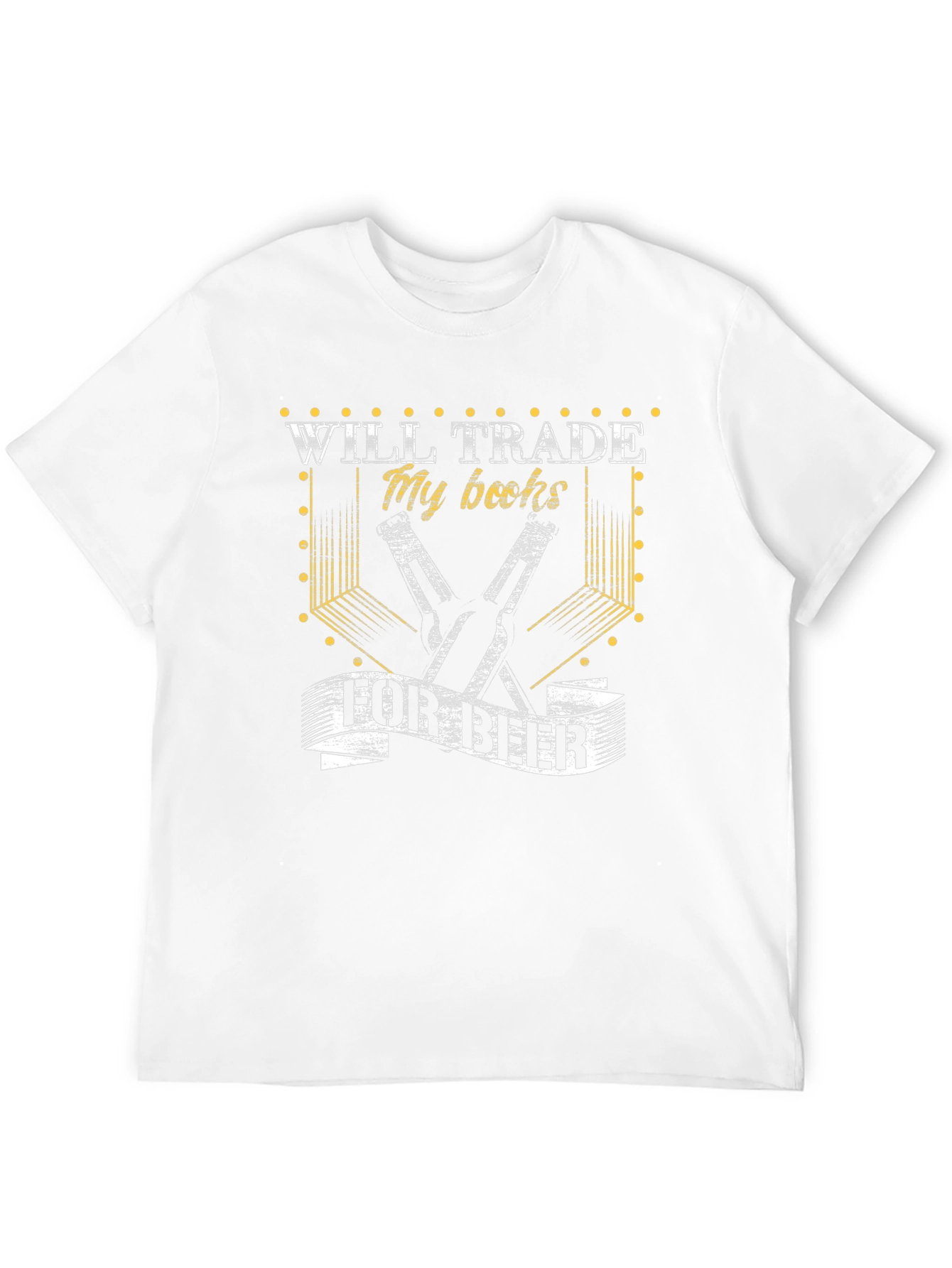 Will Trade My Books for Beer Mens T-Shirt
